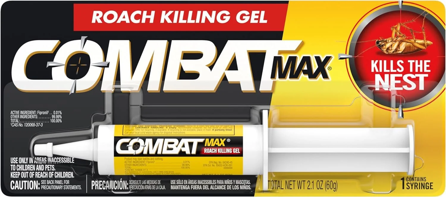 Roach gel bait application for getting rid of roaches DIY