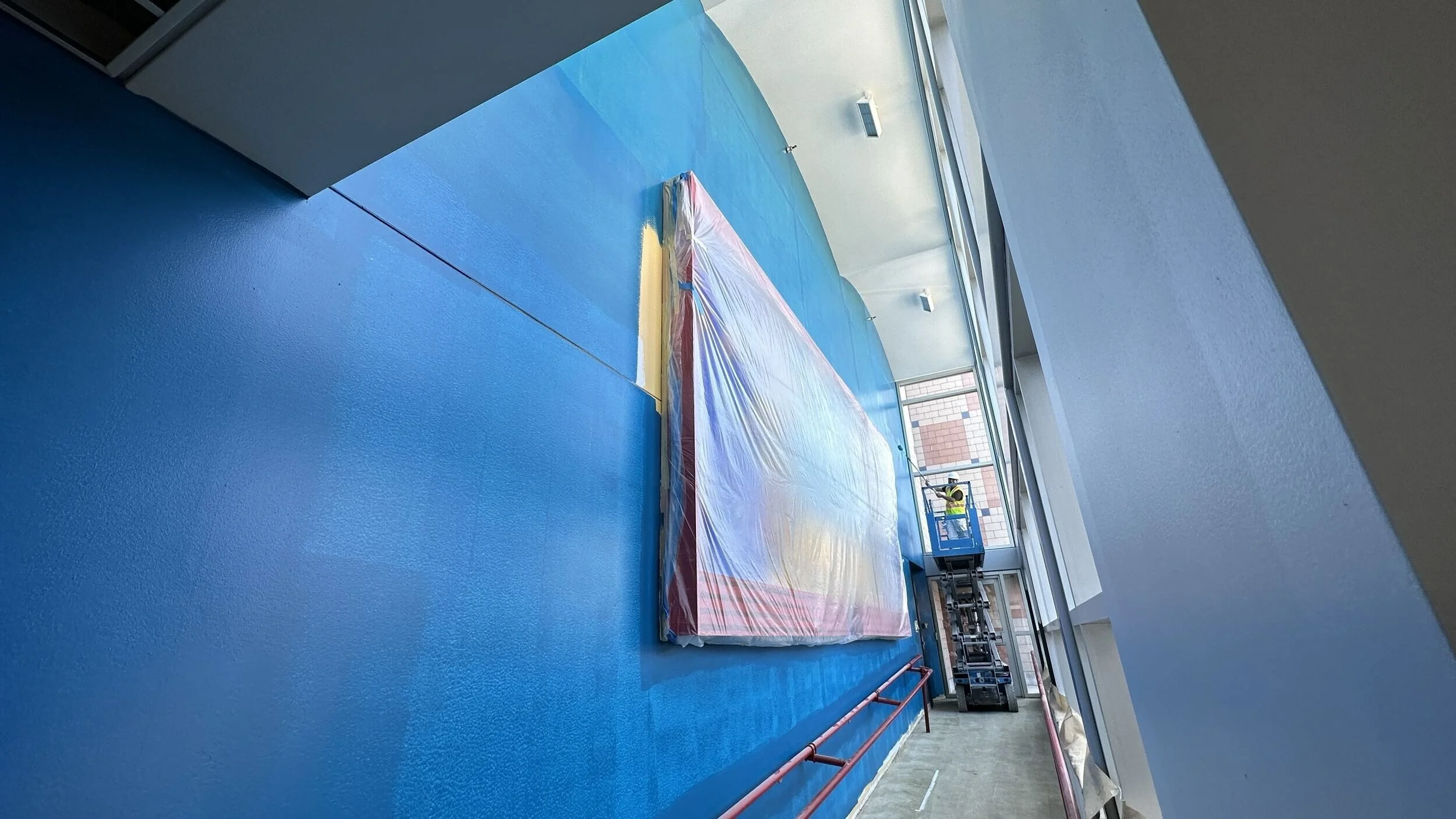 Interior commerical painting in the Seattle Children's Theater