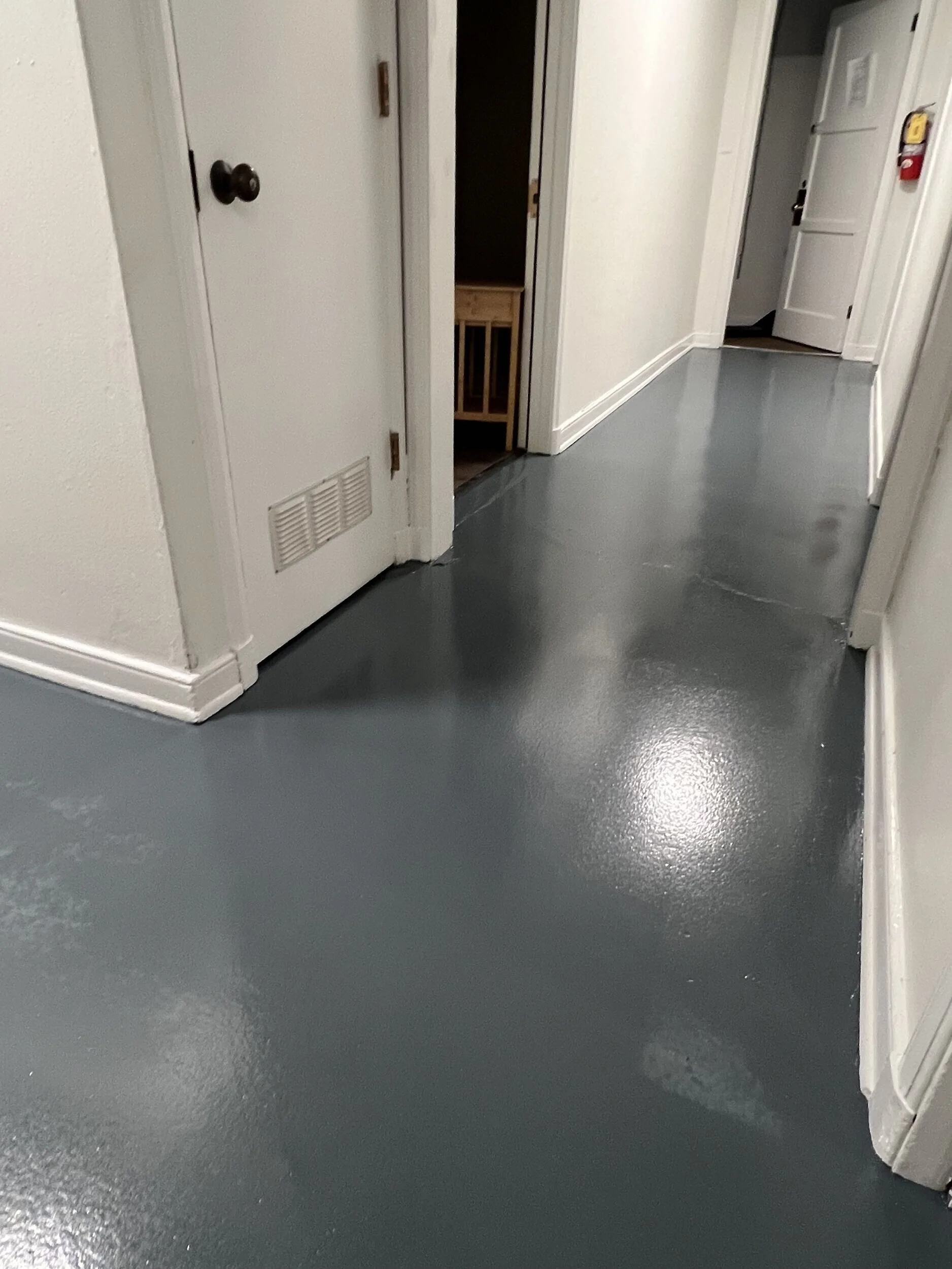 interior painting in seattle – epoxy floor coating sorority house for university of washington