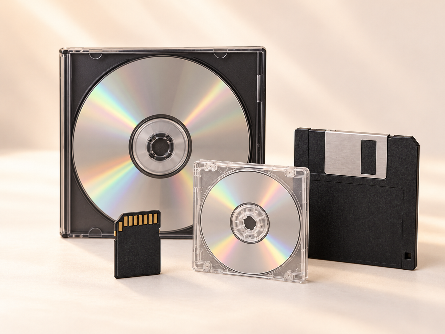 DVD, MiniDVD, Floppy Disk & SD Card