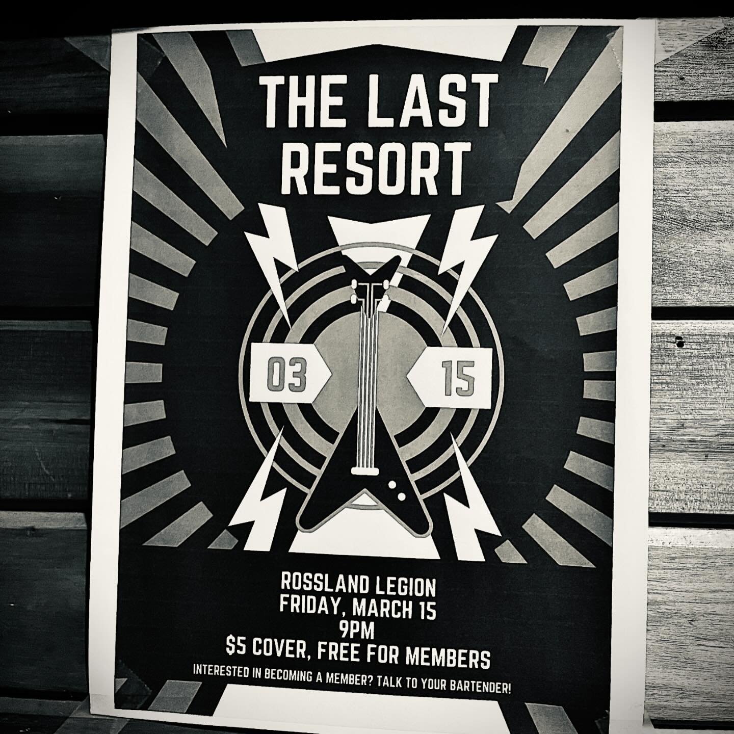Mike&rsquo;s band is playing on Friday at the Legion! They&rsquo;ve put together a great bunch of crowd pleasing covers. They call themselves The Last Resort, but these four love music so much that I doubt it is! Come support the legion too &hellip;.