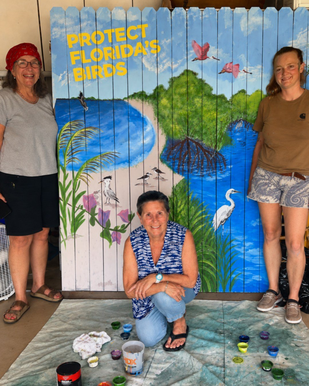 From first sketches and brushstrokes to finishing touches&mdash;we celebrate the creation of our first SEVAS mural! 🎨🐦

👉 Swipe through to see how it all took shape!

Featuring the birds and habitats SEVAS works to protect, our panel will join the