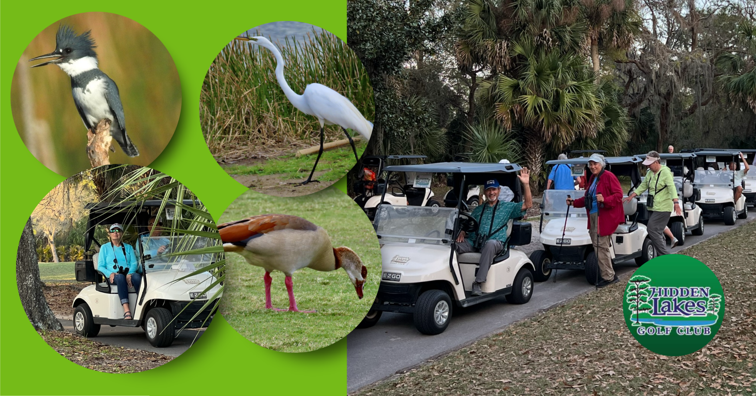 SOLD OUT  MARCH BIRDS & BREWS: Birding by Golf Cart