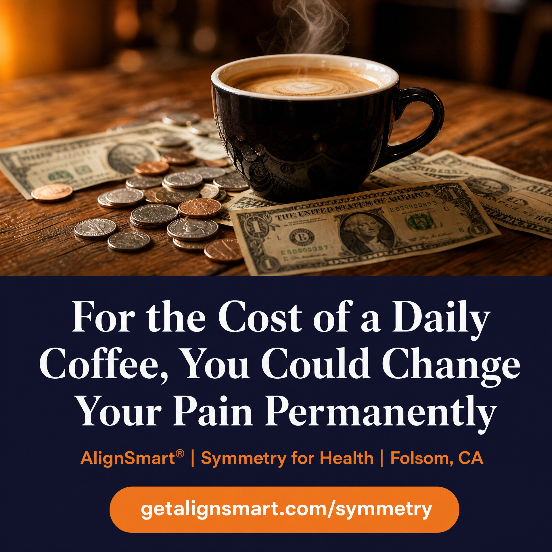 For the Cost of a Daily Coffee, You Could Change Your Pain Permanently
