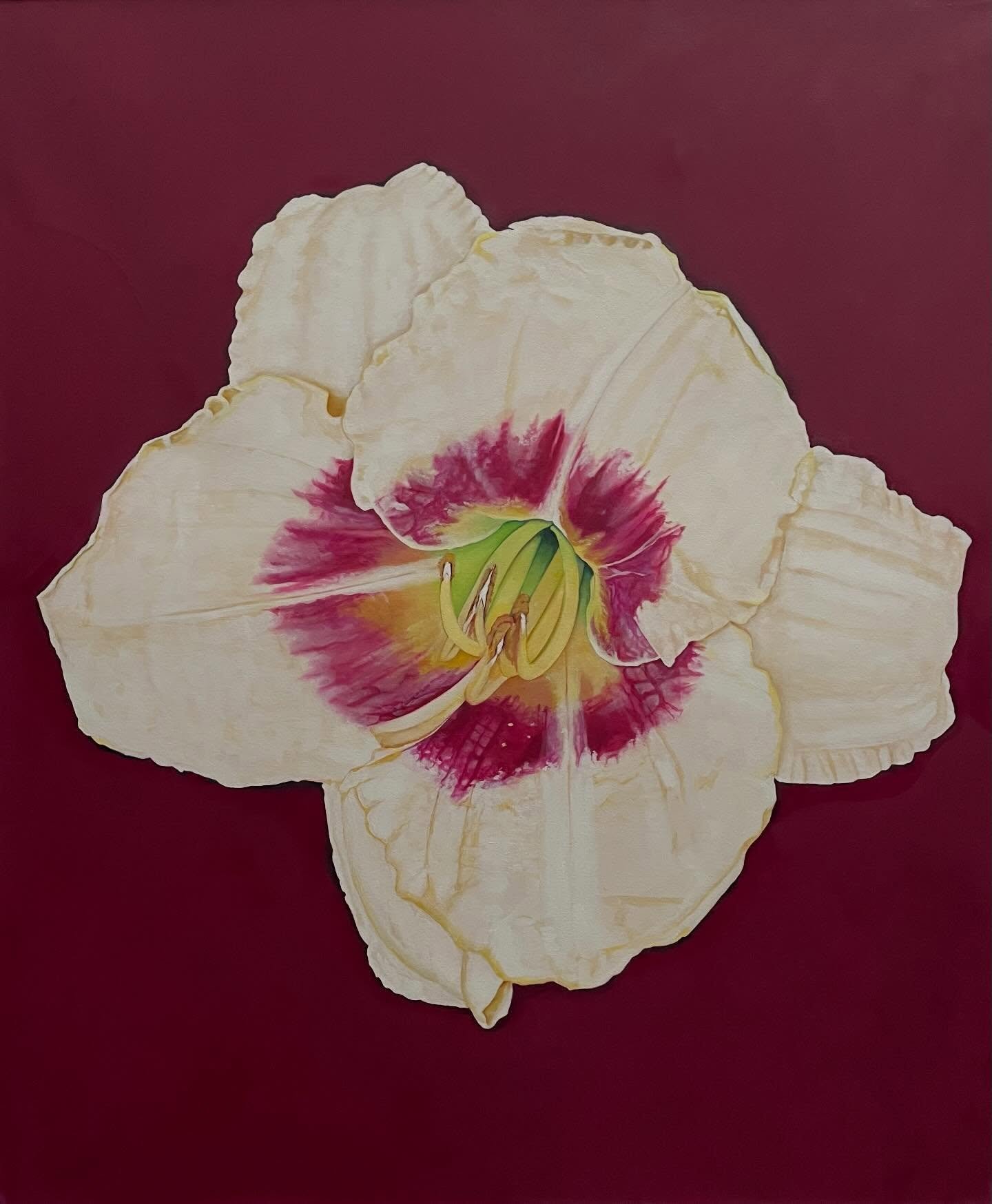 Magenta Lily
Acrylic &amp; Oil on Canvas
48&rdquo; x 40&rdquo;