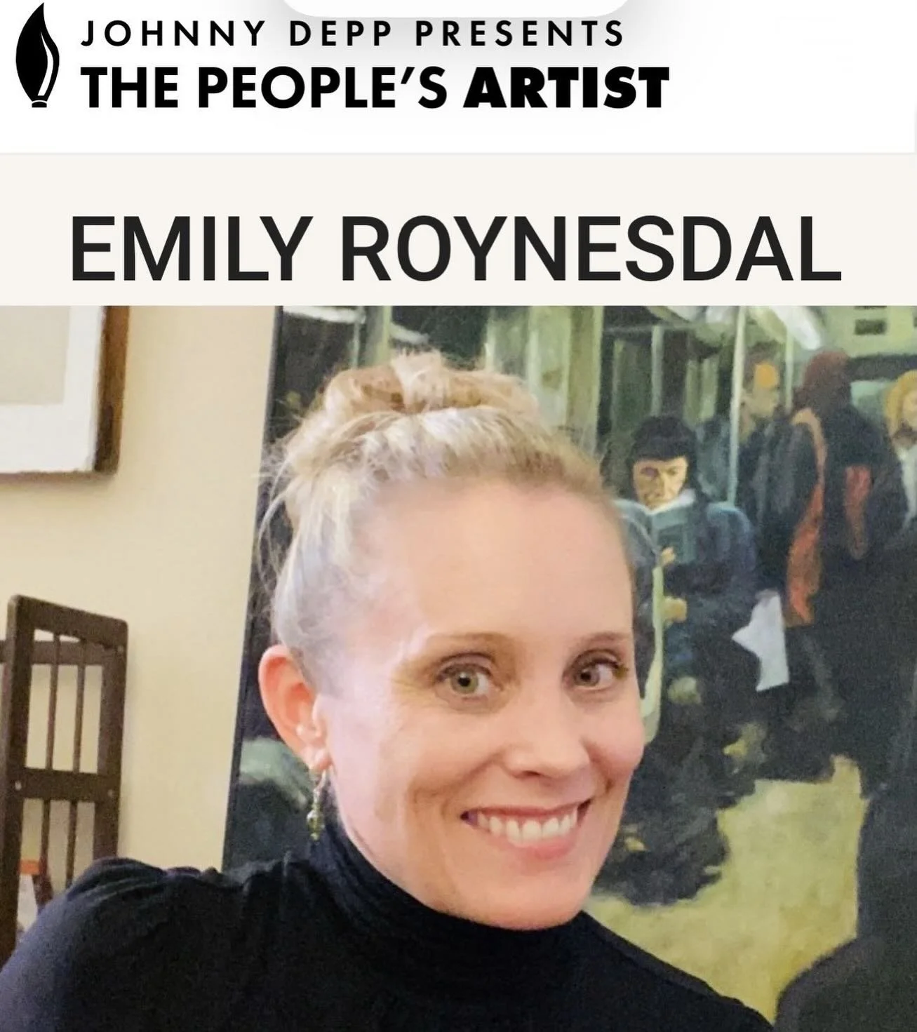 I made it to the top 20 - 2 more days to vote and you can vote both days!  Please cast your vote for me at the link in my bio (also listed below):

https://peoplesartist.org/emily-roynesdal-o7rq

Thank you to everyone who has voted!