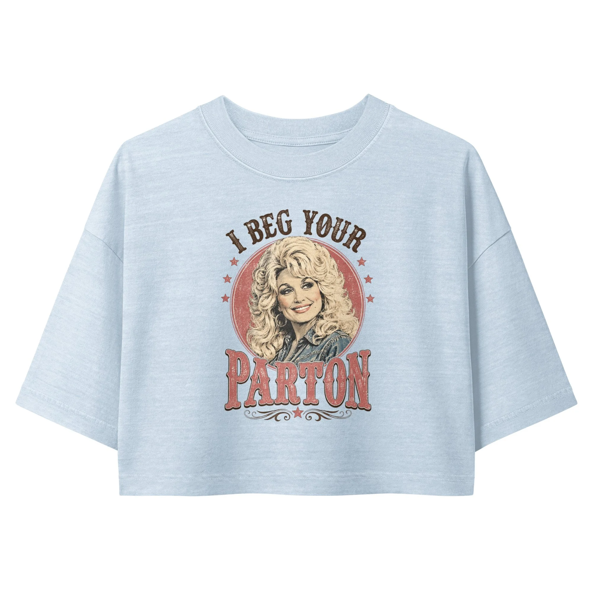 RIP DOLLY PARTON (cropped vintage tee)