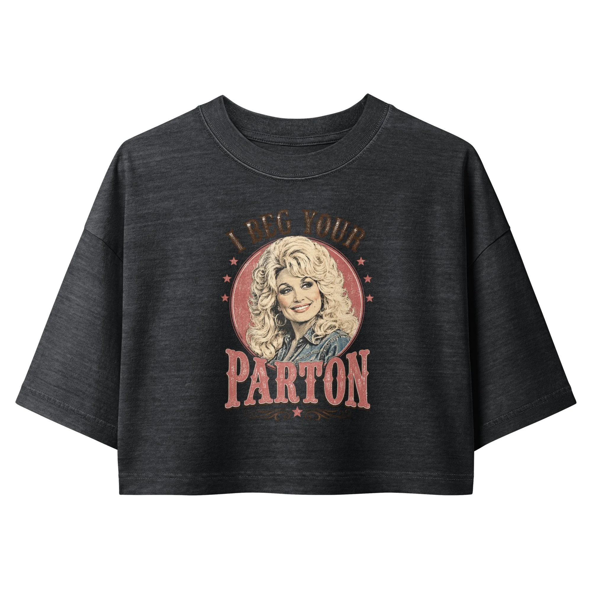 RIP DOLLY PARTON (cropped vintage tee)