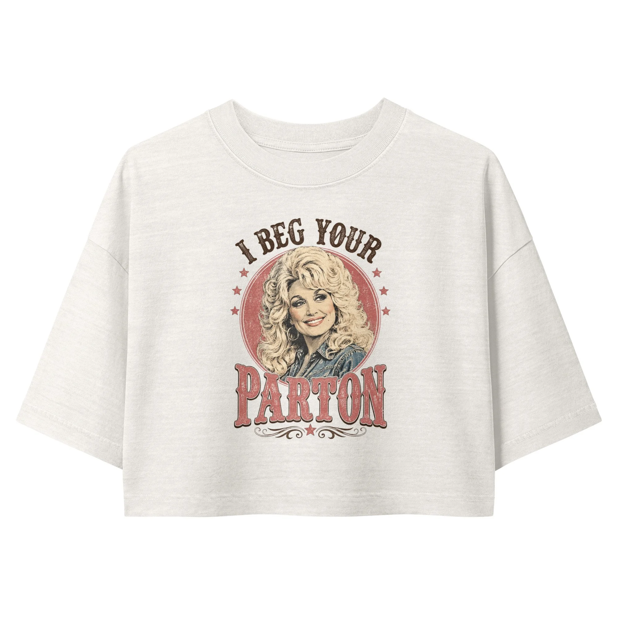 RIP DOLLY PARTON (cropped vintage tee)