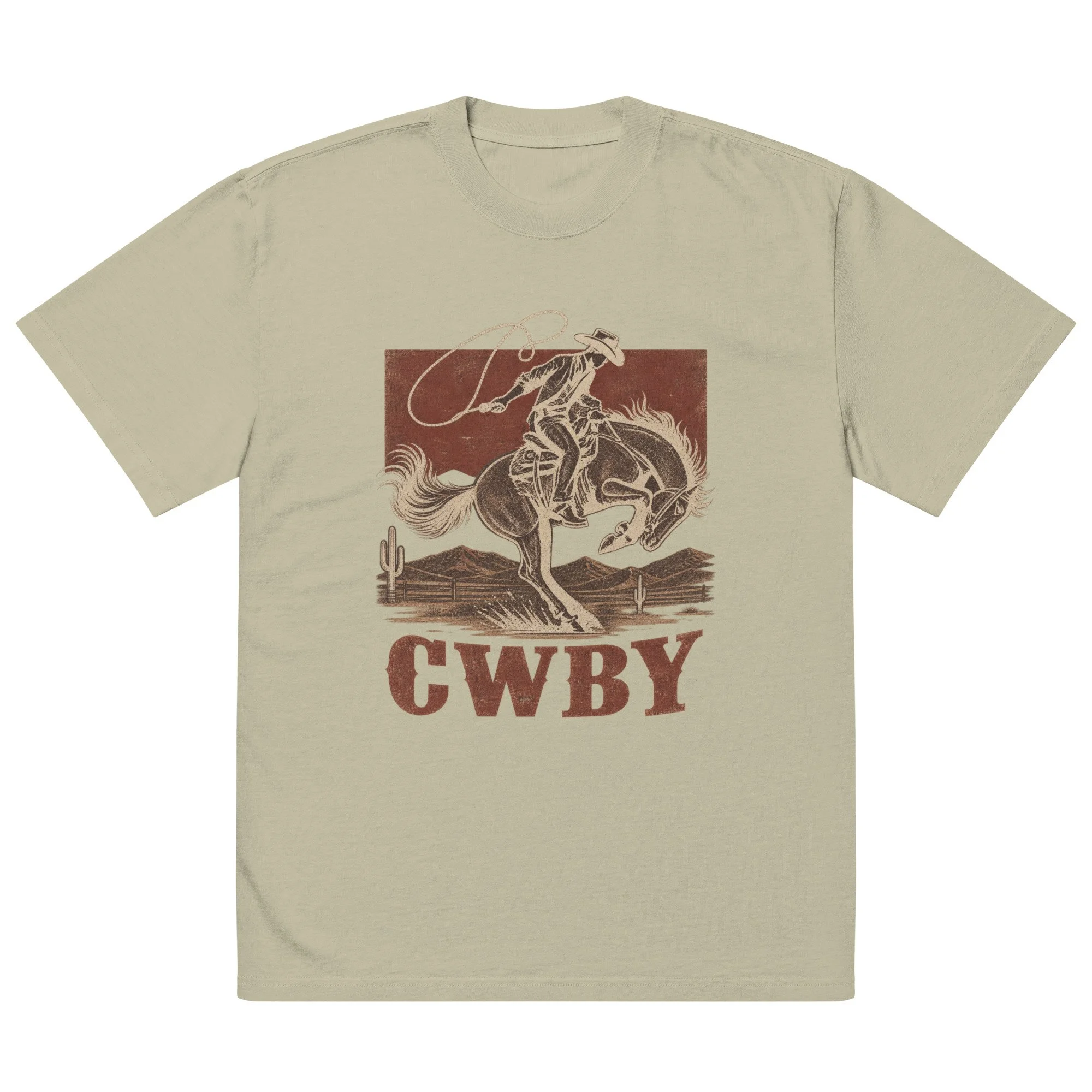 BUCKIN CWBY (Oversized vintage tee)