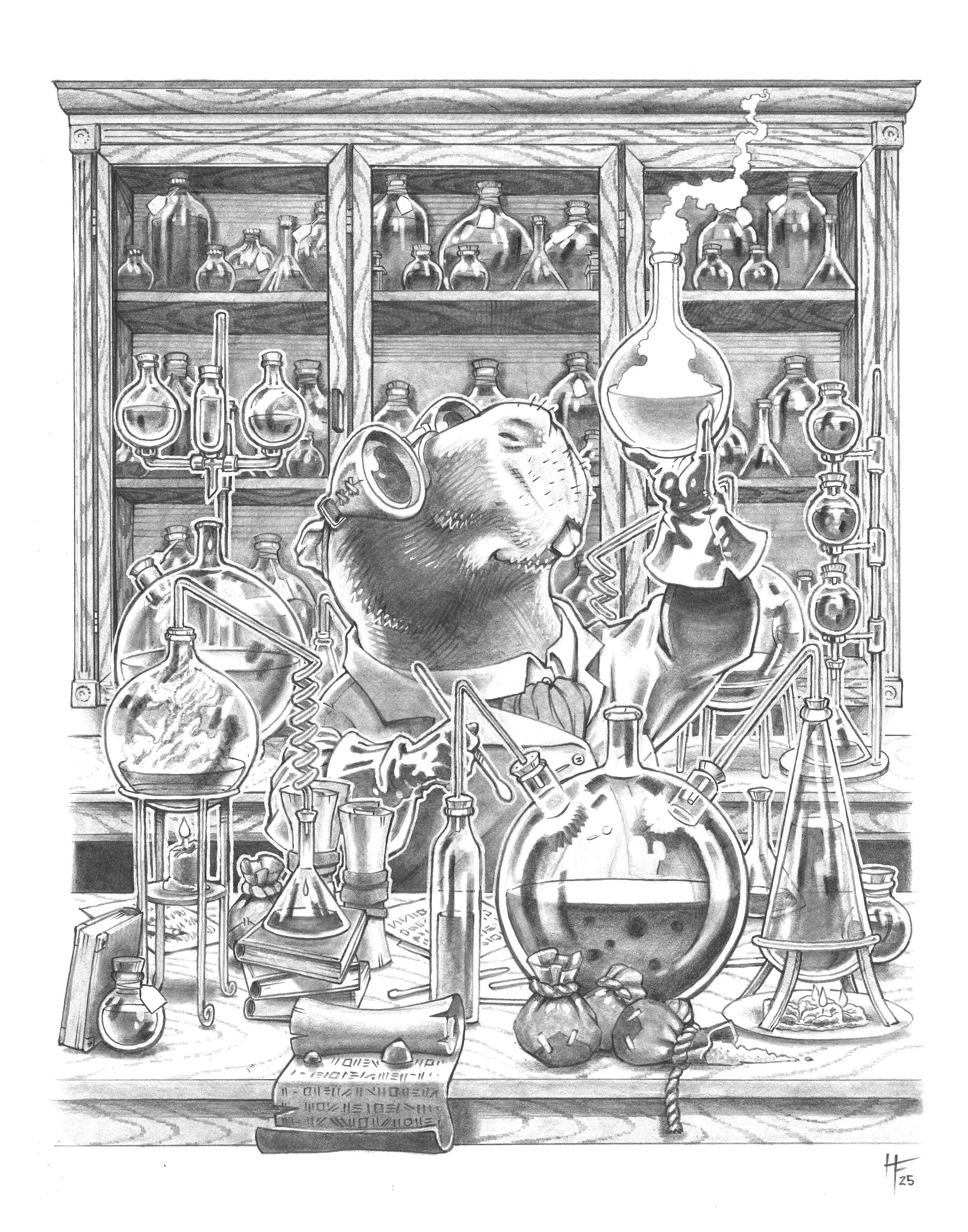 Capybara Chemist_B&W.jpg