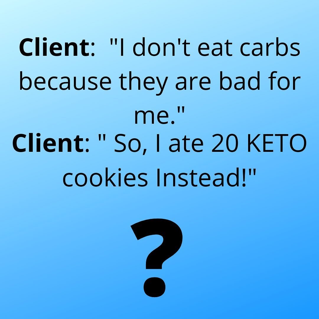 🍪Not all food with carbohydrates will make you fat (bananas, sweet potatoes, blueberries, oranges) but if you continue to fill your desire for carbs with overeating Keto cookies you most definitely will be adding in LOTS more fat and carbs into your