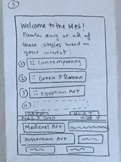 3. Angela can optionally rank what kinds of art she is interested in seeing