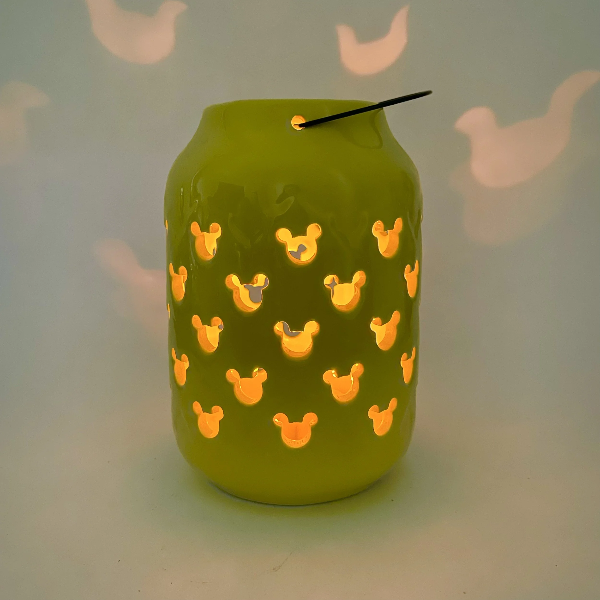 Mickey Ceramic Lantern Yellow — Disney by DIG