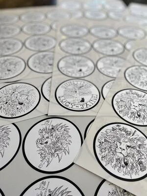 Assorted 90x90 Self Adhesive Stickers