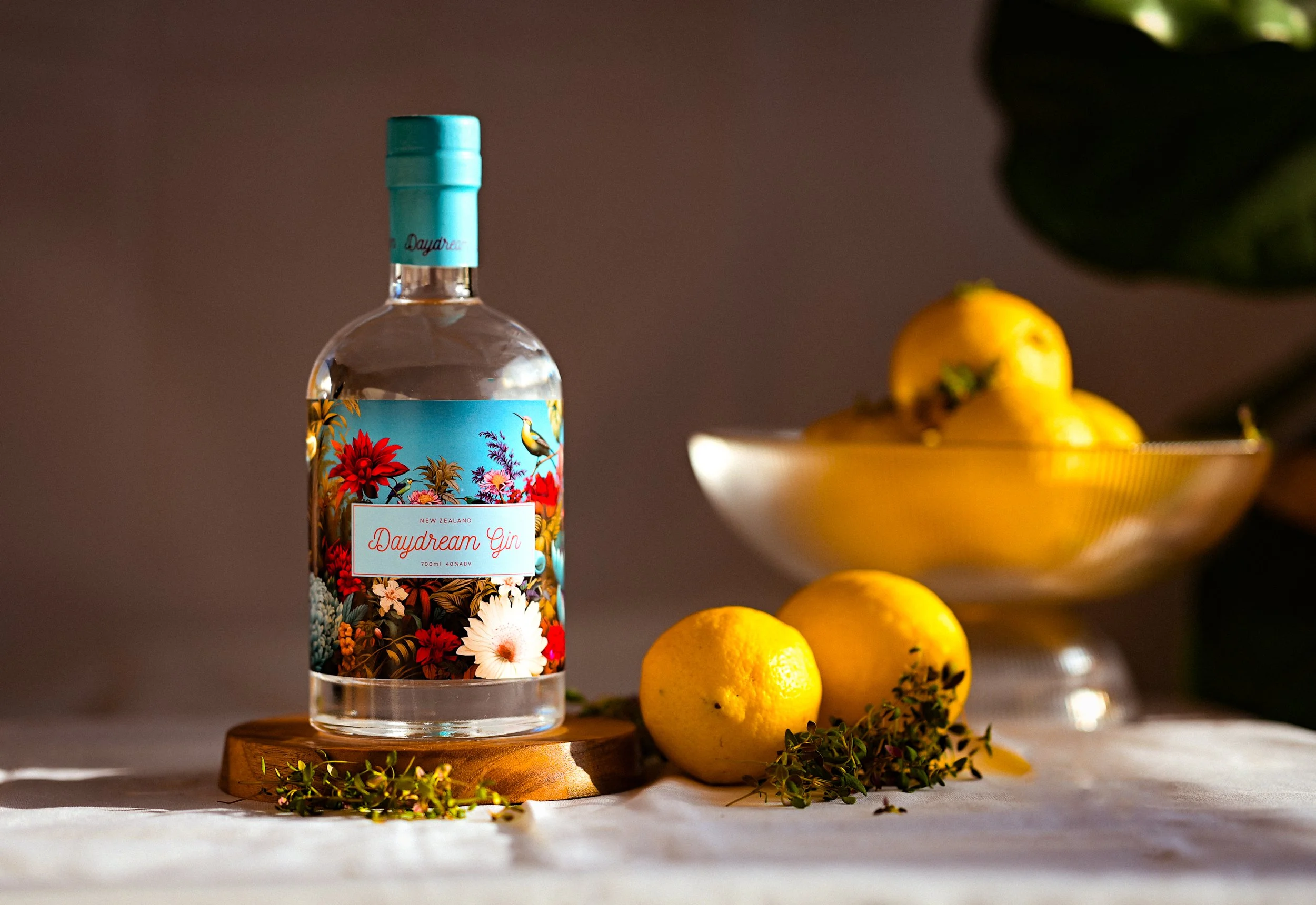 Daydream Gin Botanic a new zealand made gin with fresh herbs.