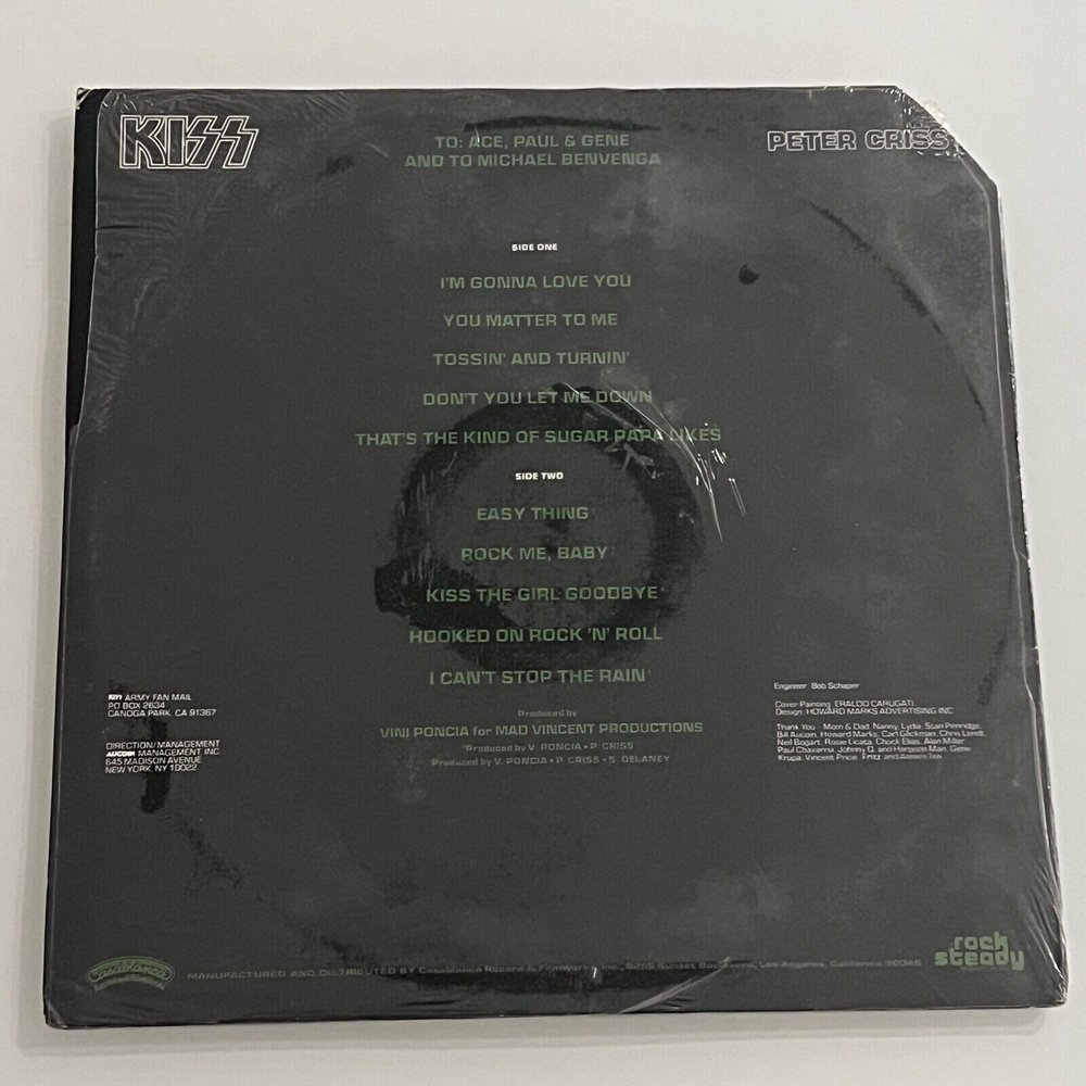 Kiss, Peter Criss ‎– Casablanca ‎– NBLP 7122 LP, US 1978 — Bossa