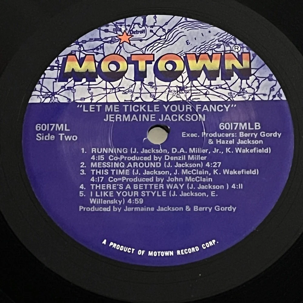 Jermaine Jackson – Let Me Tickle Your Fancy - Motown – 6017ML
