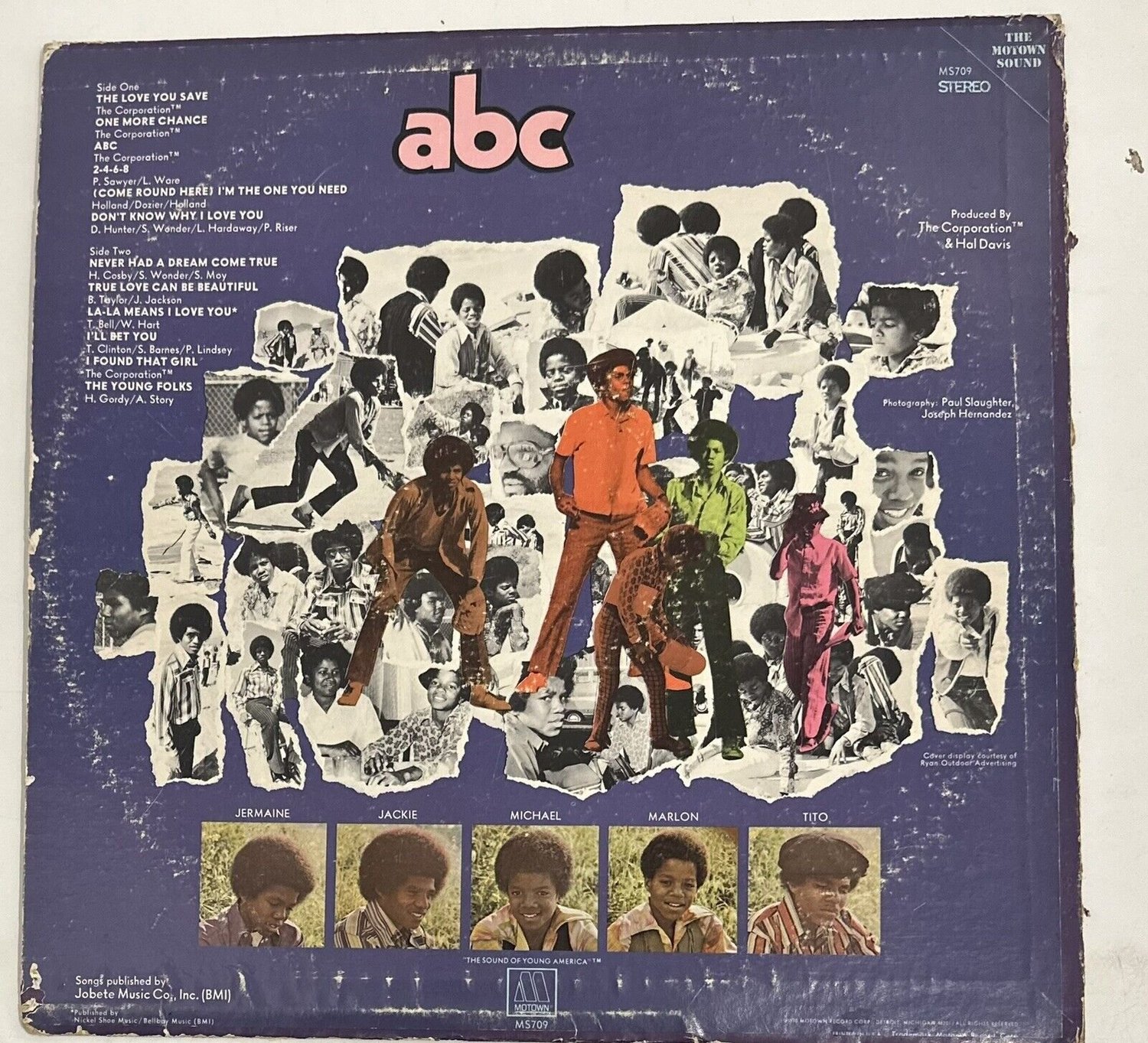 org盤　The Jackson 5 – ABC Motown – MS709 The Jackson 5 ‎– ABC - Motown ‎– MS709, LP, US 1970 — Bossa 'N