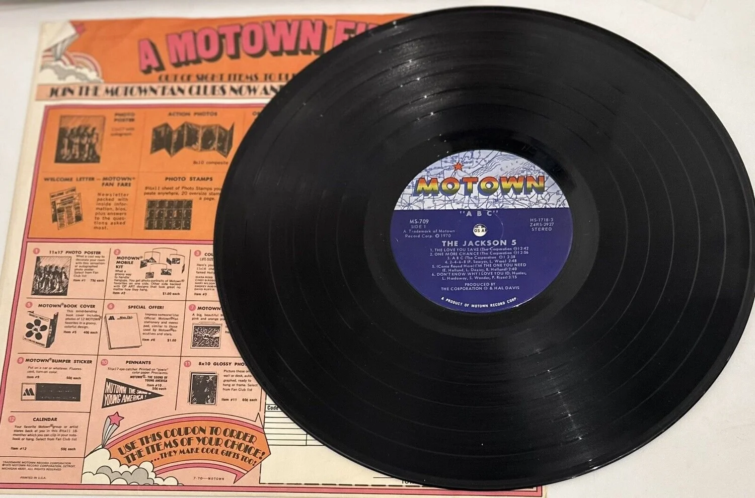 The Jackson 5 ‎– ABC - Motown ‎– MS709, LP, US 1970 — Bossa 'N