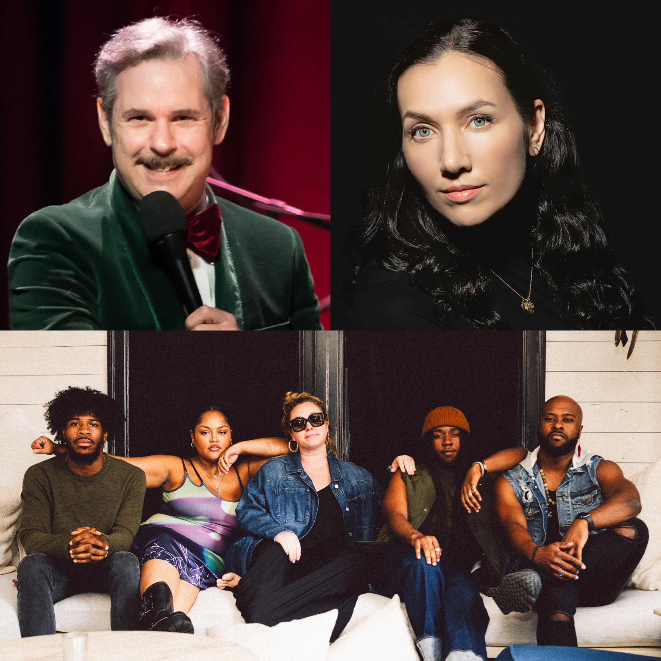 Melissa Febos, Paul F. Tompkins, and Sir Woman