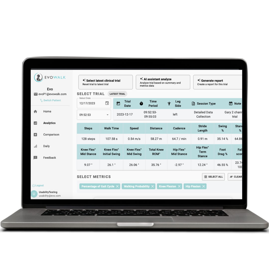 EvoWalk for Clinicians — Evolution Devices