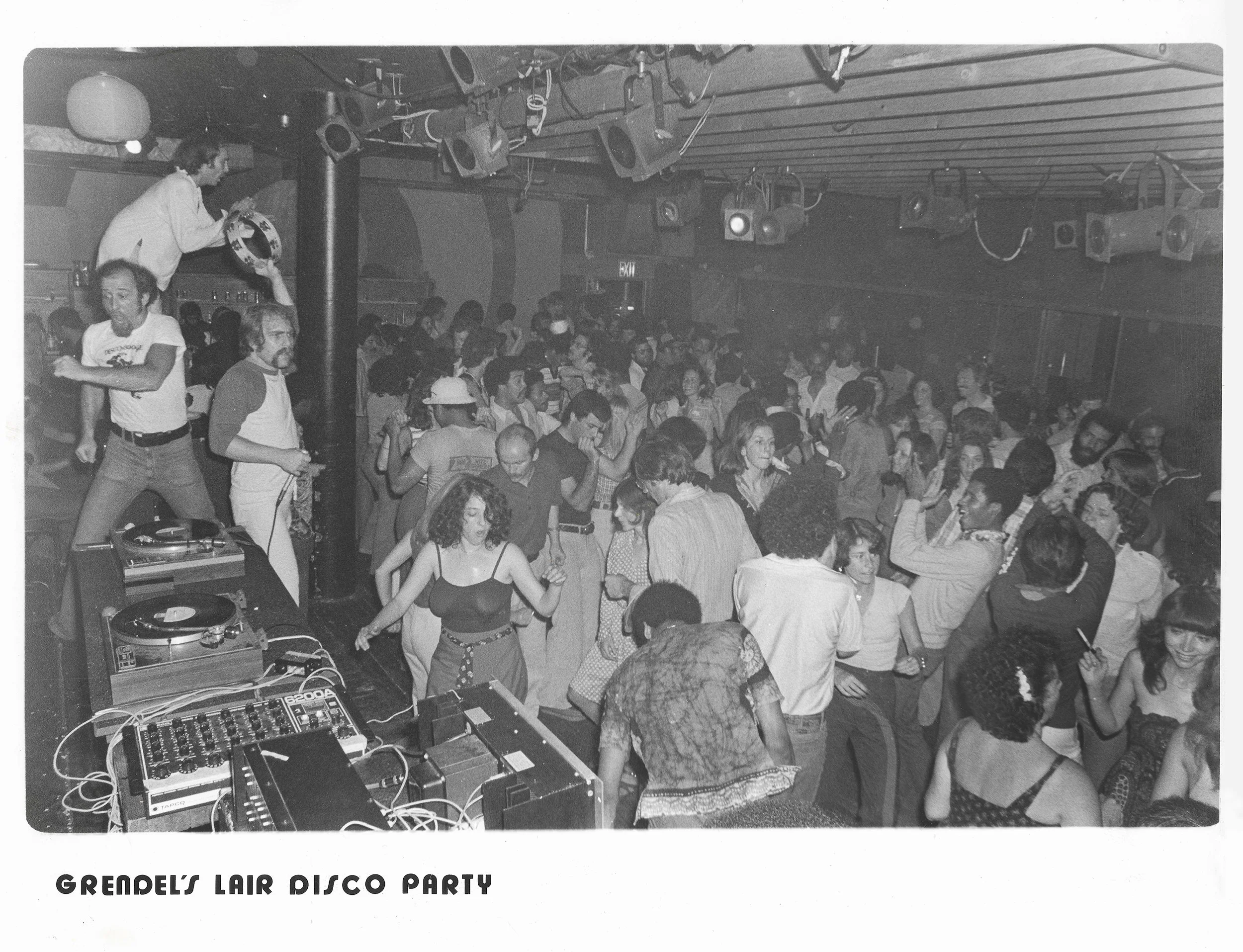 Photograph from the original Grendel's Lair, Disco Party, 1976