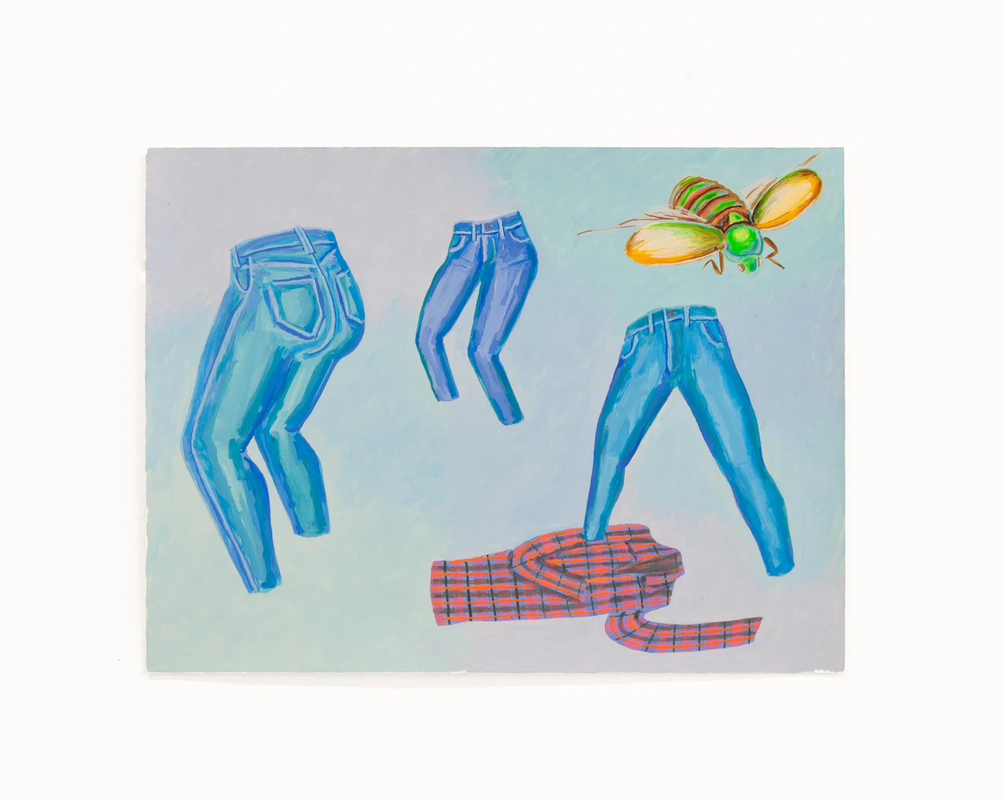 Nancy Mladenoff, April 30, 2020, 2020, acrylic ink on paper, 9.5”x12”