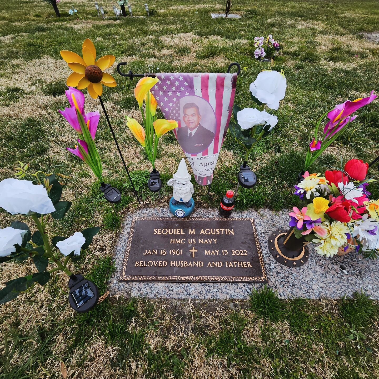 Happy birthday, Dad! Hope you like your new solar flowers. 💐