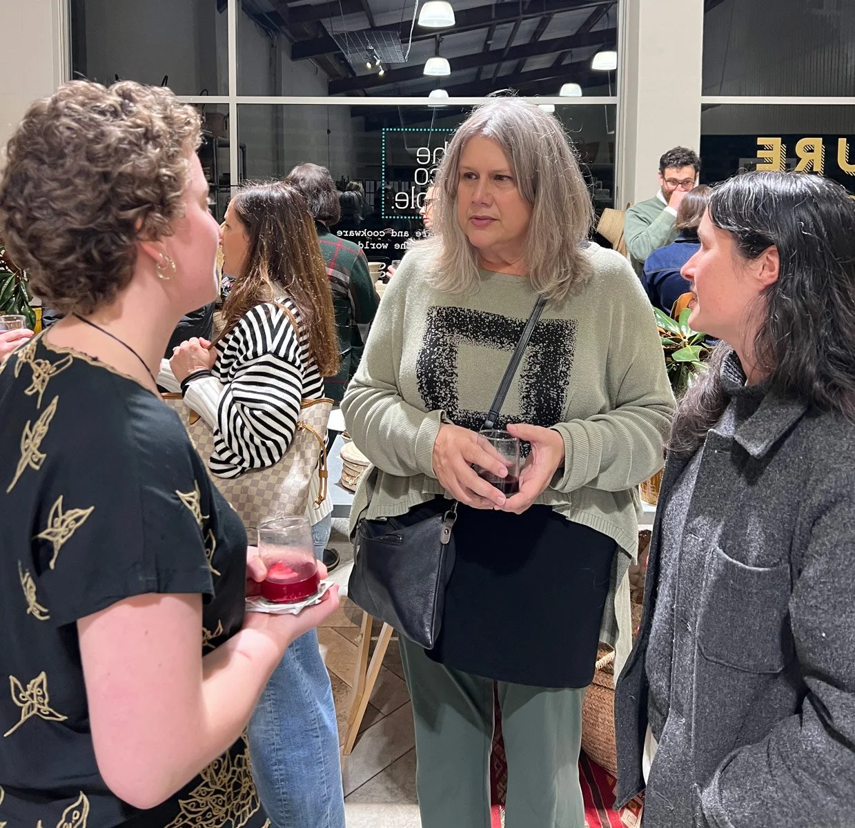 Alice and Georgia with nonfiction fundamentals scholarship tutor, Paula Morris MNZM.