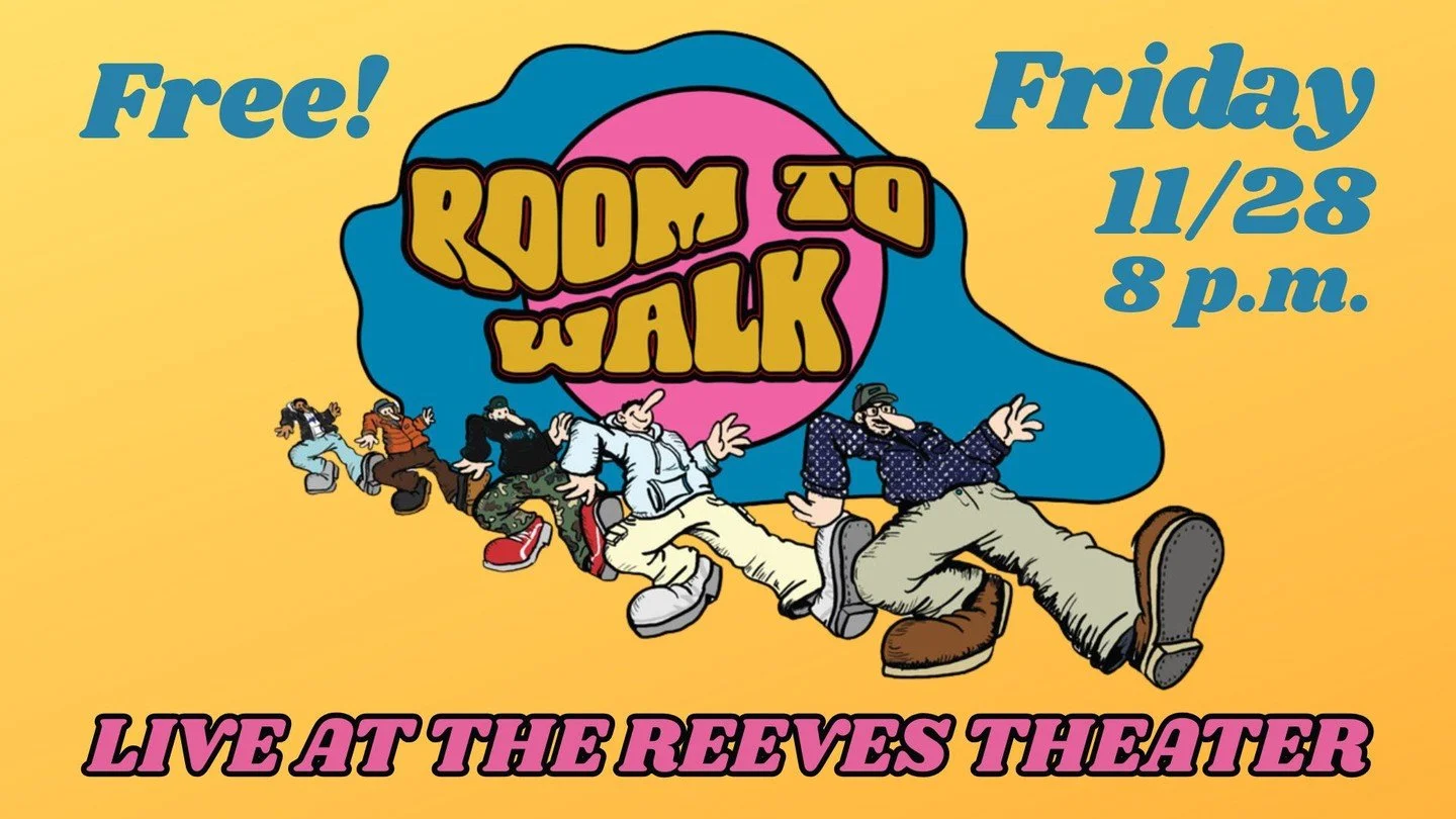 Don't forget to join us the day after Thanksgiving for Room to Walk - FREE at 8 p.m on Friday, 11/28.
ㅤ
It's always a party when Room to Walk is in the Reeves!
ㅤ
#reeves #reevestheater #elkinnc #yadkinvalley #livemusic #concert #ncmusic #bar #ncbeer 