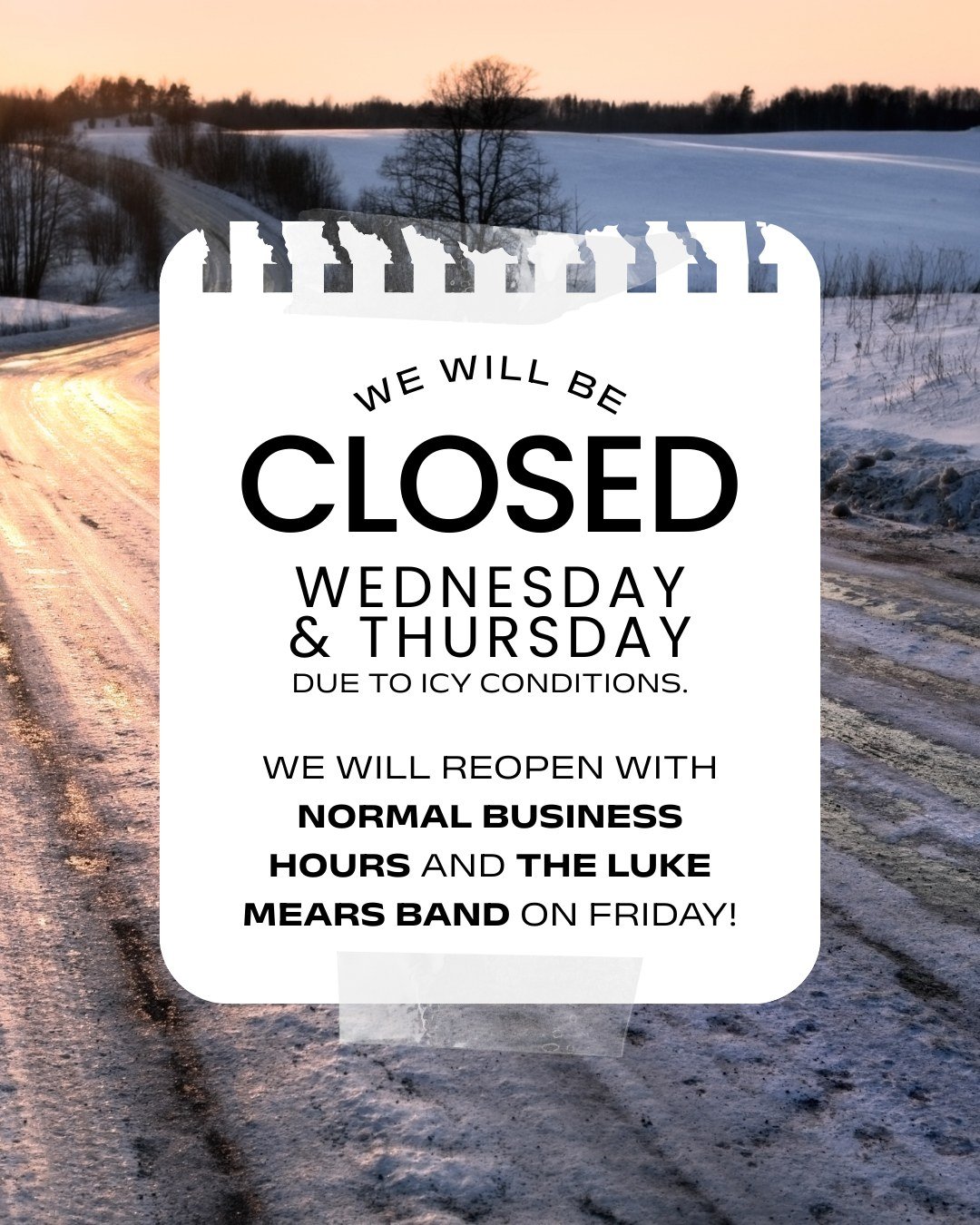 We're being extra cautious and staying closed until Friday. We hope to see you then for a FREE show with The Luke Mears Band at 8.
ㅤ
Stay safe, everyone!
ㅤ
#reeves #reevestheater #elkinnc #yadkinvalley #livemusic #concert #ncmusic #bar #ncbeer #ncwin