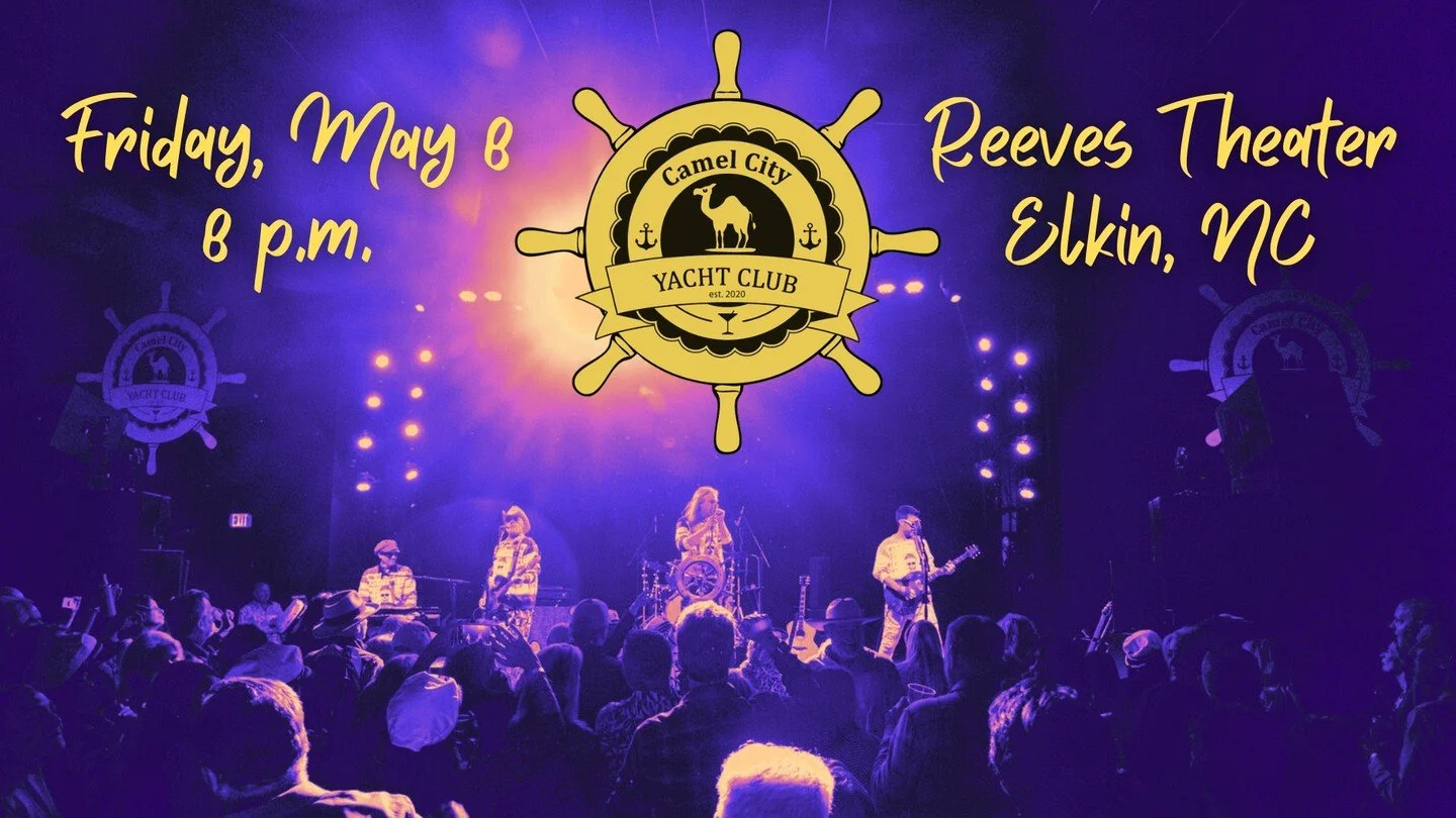 Ahoy! The Camel City Yacht Club returns to the Reeves on Friday, May 8.
ㅤ
Get your tickets now at ReevesTheater.com.
ㅤ
#reeves #reevestheater #elkinnc #yadkinvalley #livemusic #concert #ncmusic #bar #ncbeer #ncwine #northcarolina  #localfocus #folk #