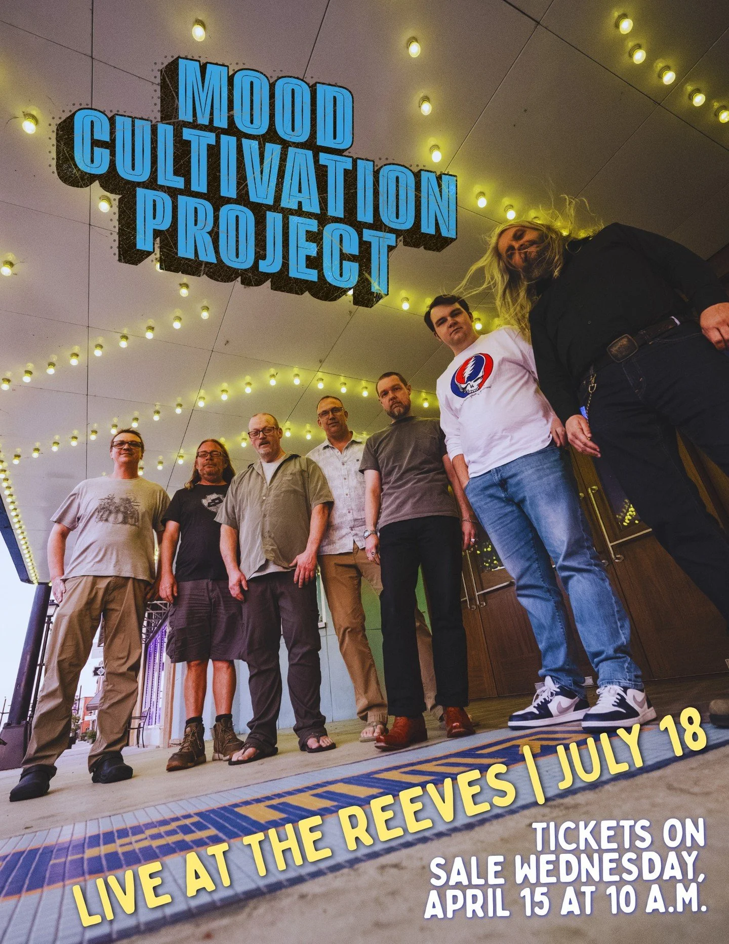 We couldn't be more excited to have Mood Cultivation Project at the Reeves on July 18!
ㅤ
Tickets go on sale Wednesday, 4/15 at 10 a.m. and we expect these to go quickly, so indulge your nostalgia and set a reminder to visit ReevesTheater.com.
ㅤ
#mood