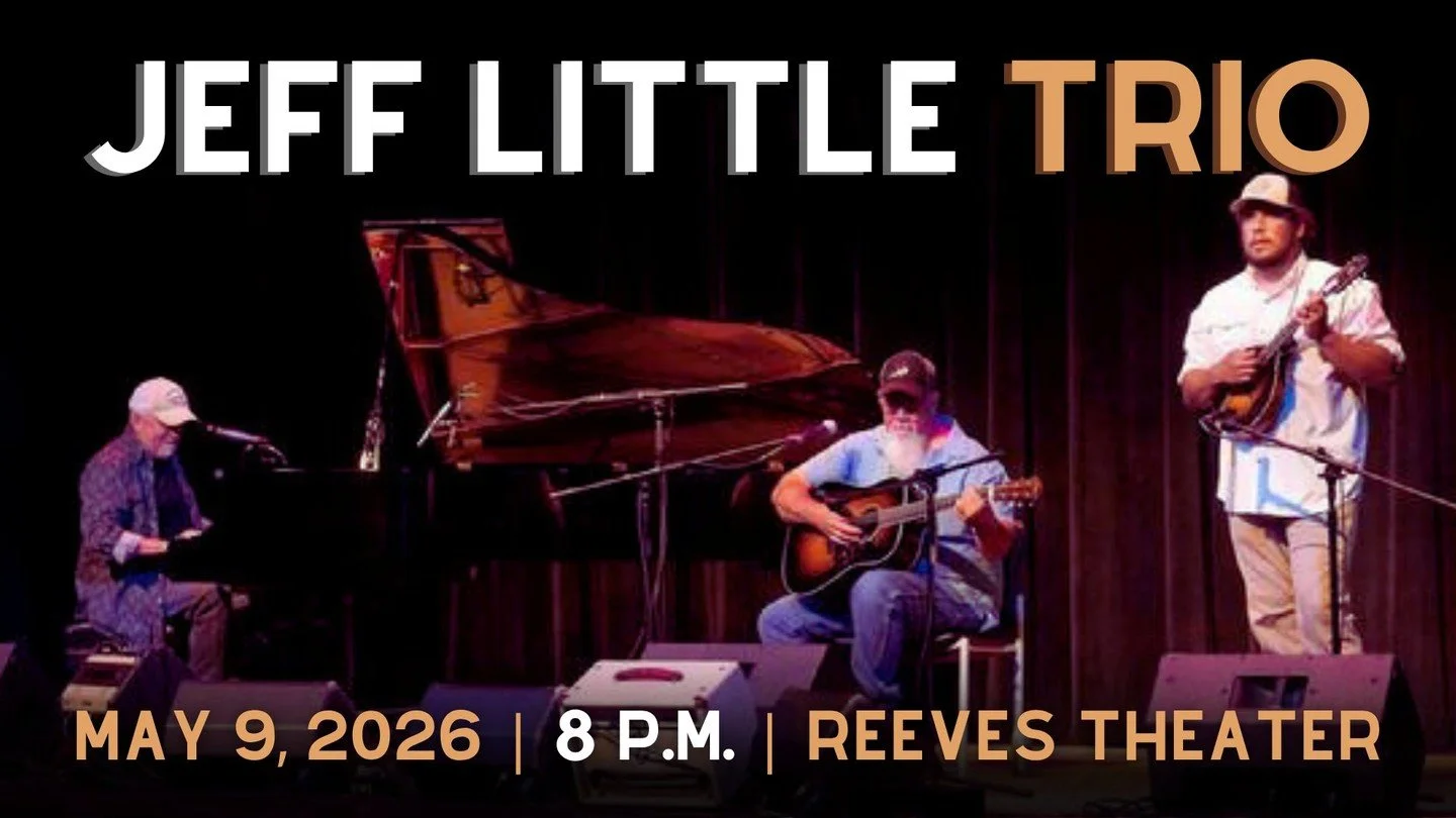 Don't forget to get your tickets for the Jeff Little Trio on Saturday, May 9 at 8 p.m.! Jeff is a legend and pioneer of bluegrass piano, and he's joined by incredible musicians for a show that is not to be missed.
ㅤ
Tickets available now at ReevesThe