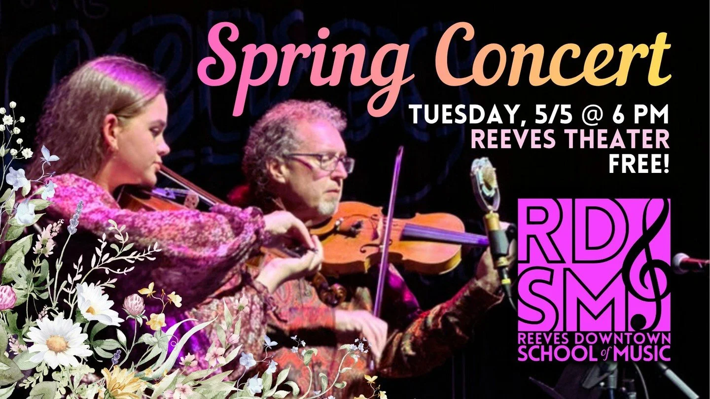 Come see what the Reeves Downtown School of Music students have been up to this term and enjoy a FREE concert on Tuesday, May 5 at 6 p.m.
ㅤ
#musicschool #freeconcert #rdsm #reeves