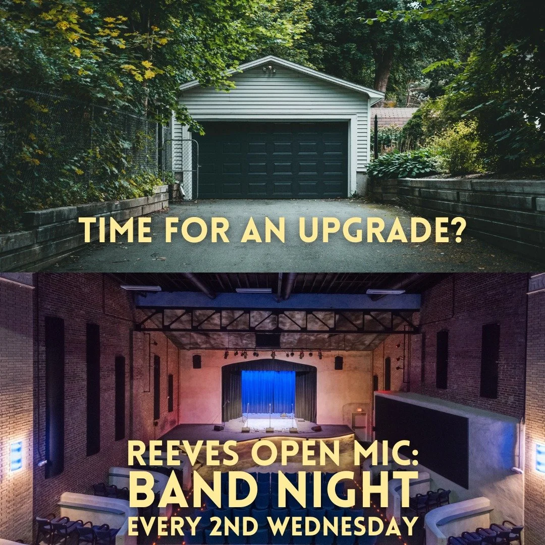 Next week - Wednesday, May 13! Bring your buds for an incredible Reeves Open Mic Band Night. We provide the back line, just bring your breakables and talents!
ㅤ
#reevestheater #elkinnc #concert #livemusic #smalltownbigsound