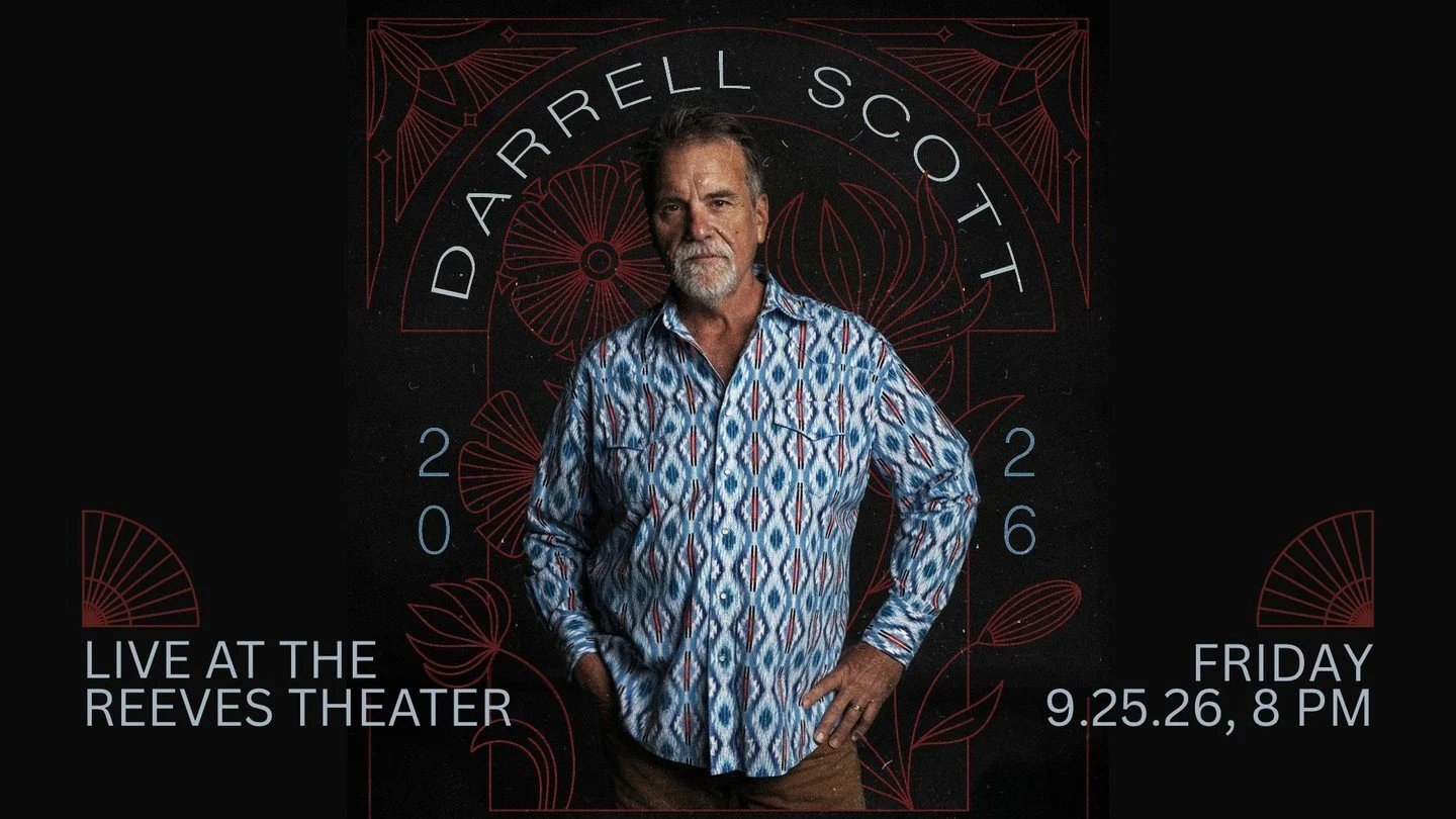 We can't wait to have the incredible Darrell Scott back at the Reeves on Friday, September 25!
ㅤ
Tickets are on sale NOW at ReevesTheater.com!
ㅤ
#reevestheater #elkinnc #concert #livemusic #smalltownbigsound