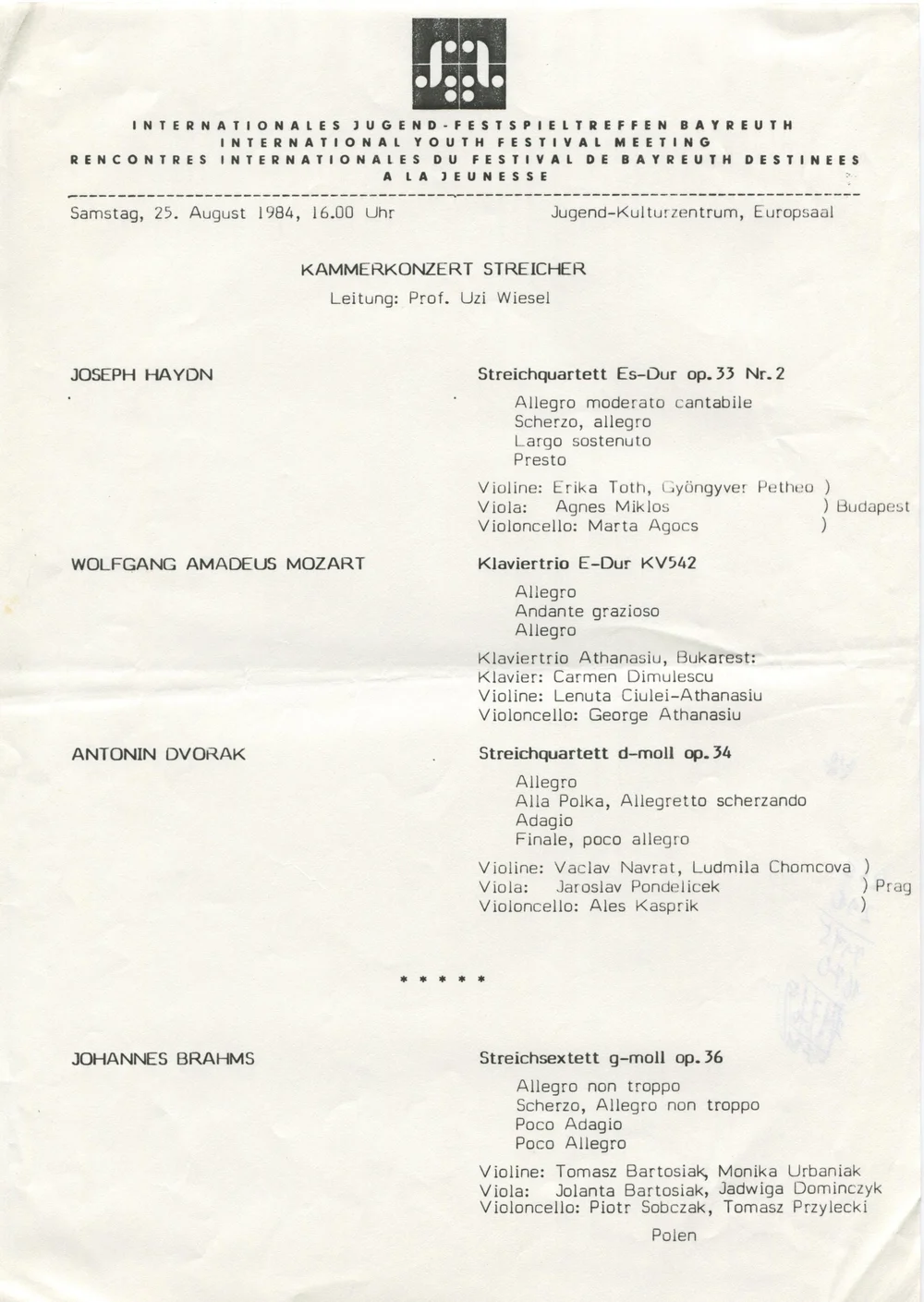 Uzi Wiesel – Bayreuth