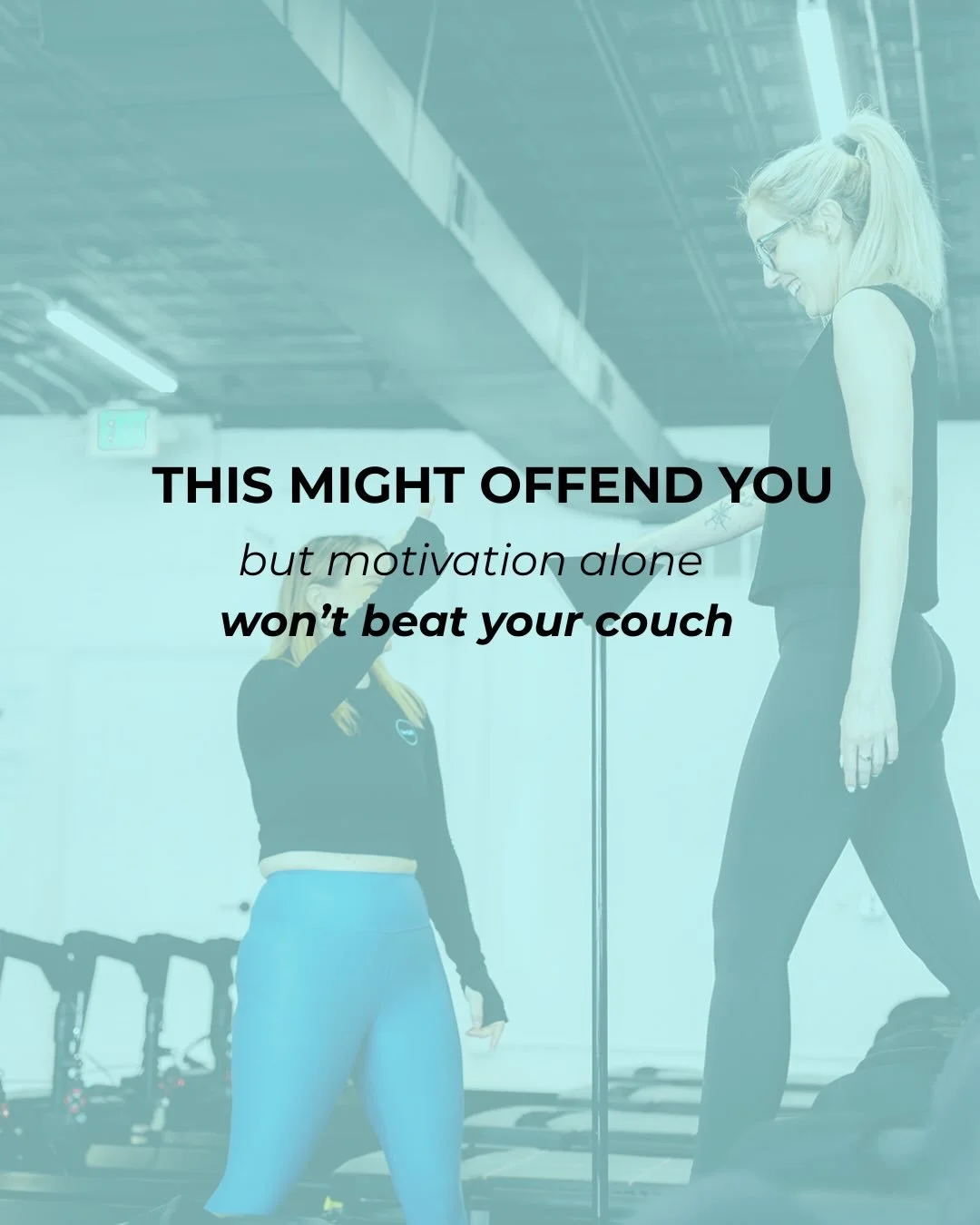 The couch is the killer of progress.

We&rsquo;ve all been there&hellip; and will probably be there again.
But showing up, even imperfectly&hellip;is the unlinear path to consistency. 💪

Comment &lsquo;couch&rsquo; if you&rsquo;re ready for consiste