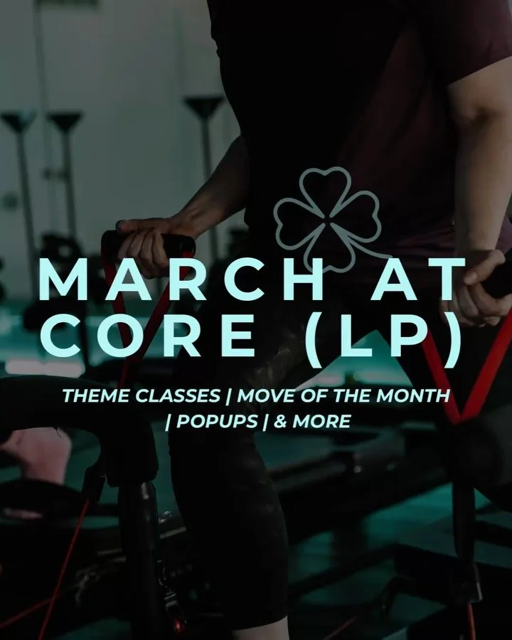 Shake your shamrock ☘️ all March long with Squats as our Move of the Month. 

Plus pop-ups from @andrealockhartdesigns &amp; @goodinnergybars 

Let&rsquo;s spring into a strong routine 💪

📍Welcome to Core (LP). Where Pilates Inspired Strength Train