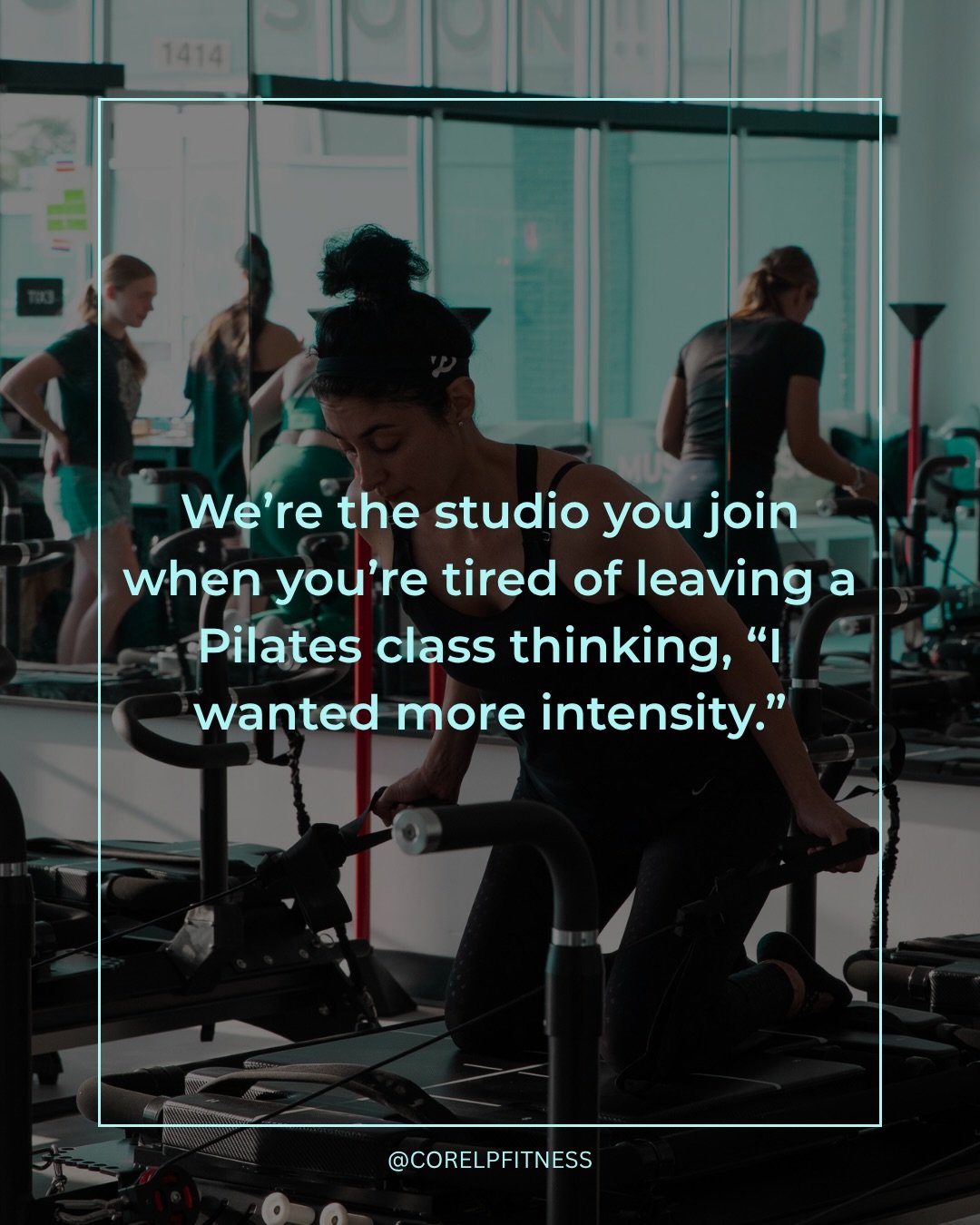 There comes a point when your traditional reformer Pilates class is no longer challenging enough.

We love pilates as much as the next studio, but that&rsquo;s not why our members choose us.&nbsp;

We are NOT your traditional reformer pilates studio.