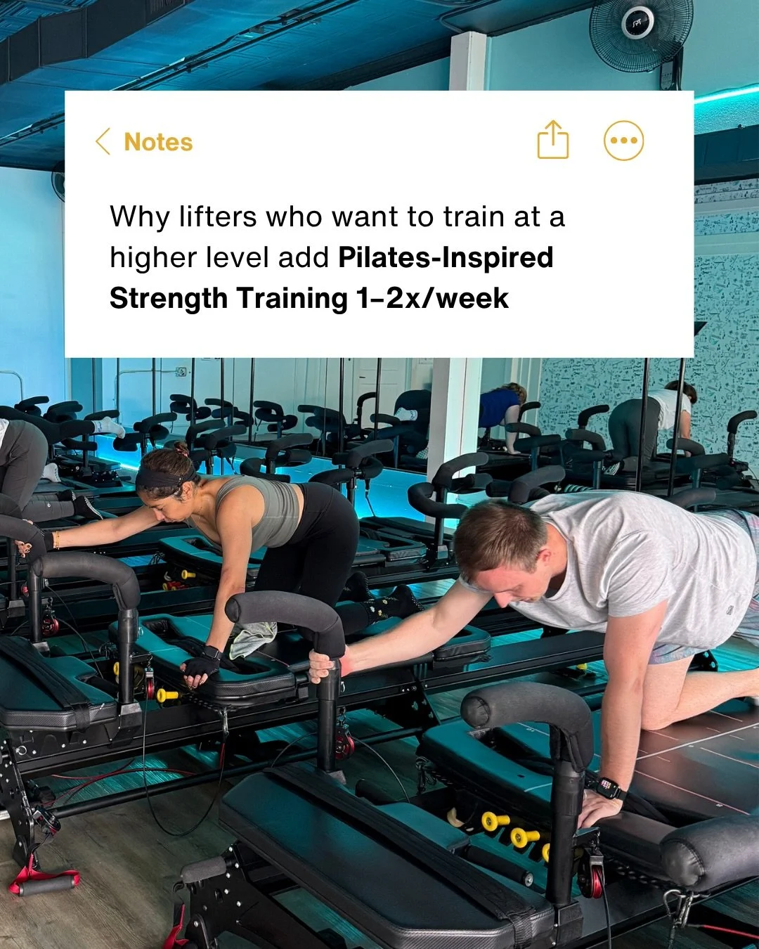 Traditional lifting is great for building force. You load the body, move weight, and train the bigger muscle groups to produce power. But Pilates-inspired strength training asks your body to do something different: CONTROL force.

That&rsquo;s the di