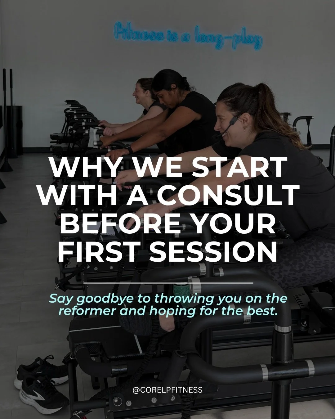Your first visit is not a sink-or-swim situation. The reformer is the LAST place we want you to be when you still have questions.&nbsp;

That&rsquo;s what your New Member Consult is for: a dedicated conversation before class so we can understand wher