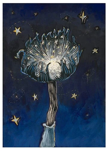 Starry Mushroom 5x7 Print