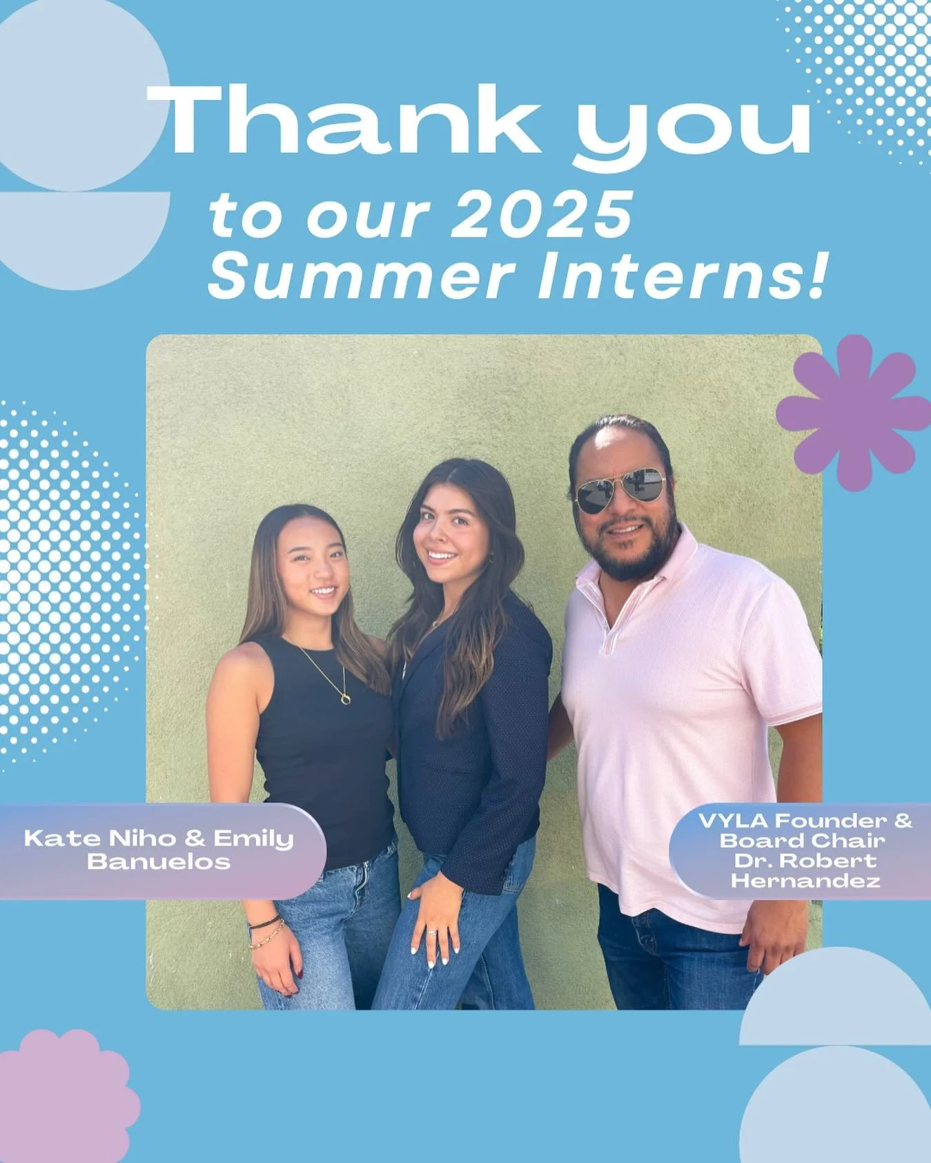 Today we would like to give a special thank you and shout out to our Summer Interns, Kate Niho and Emily Banuelos. 🌞🩵

We are thankful for all the support they have provided and wish them the best on their future endeavors! 
&mdash;&mdash;&mdash;-
