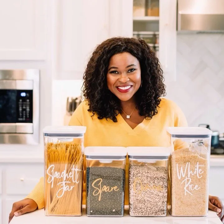 Y’all ready for a pantry reveal?✨ (Swipe left to see before and after)...
⠀
I’ve been working on organizing my kitchen for the longest. I told myself it has to get done before the holidays. Of course I worked with my friends at @TheContai
