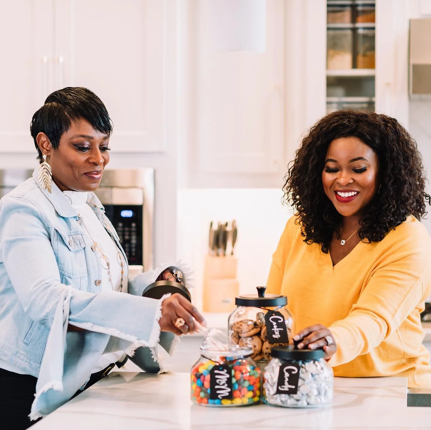 This woman right here, Estella of @bsl_bytesizedliving worked with me to create the most organized kitchen of my dreams! She worked with  @thecontainerstore and I to help make this project a success! Swipe left to see the before and after. Tap the li