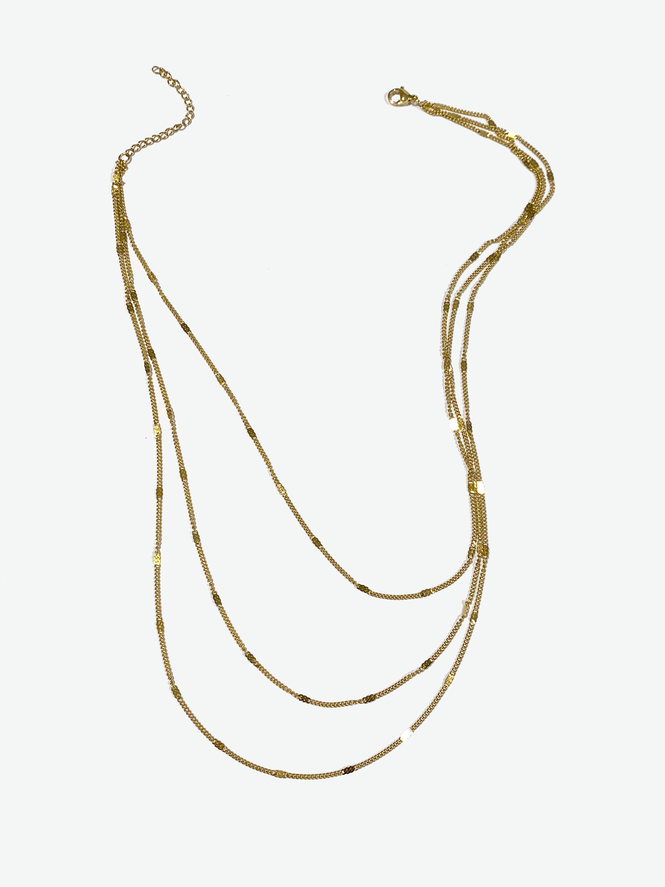 Gold Fine Layered Necklace