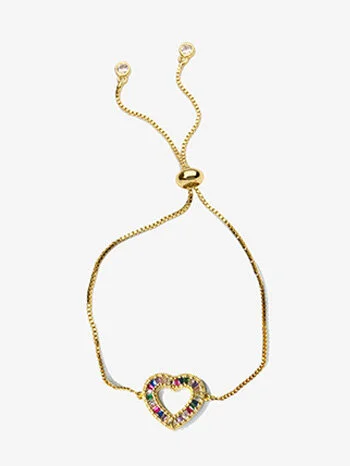Rainbow Heartley Bracelet